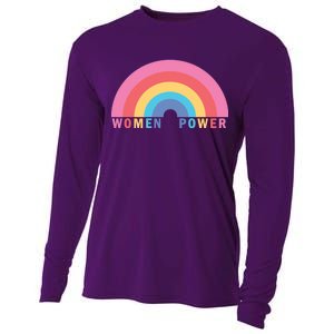 Women Power Rainbow Cooling Performance Long Sleeve Crew