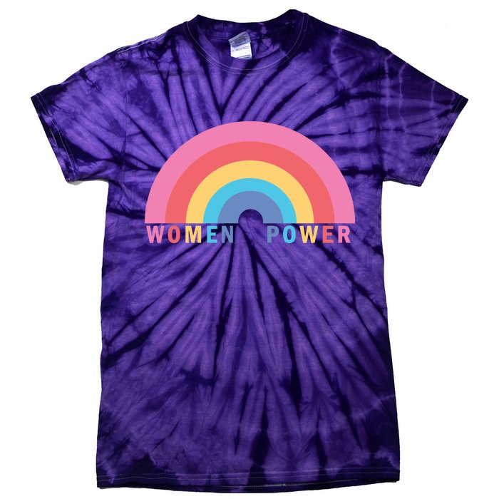 Women Power Rainbow Tie-Dye T-Shirt