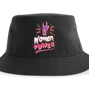 Women Power Rock Sustainable Bucket Hat