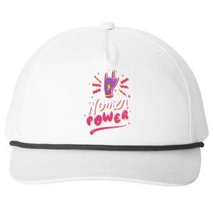 Women Power Rock Snapback Five-Panel Rope Hat