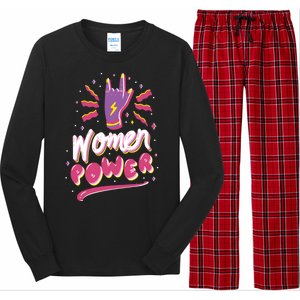 Women Power Rock Long Sleeve Pajama Set