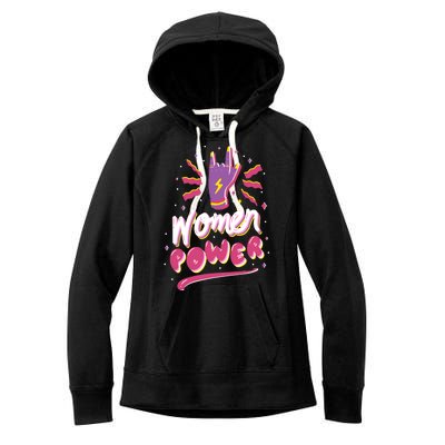 Women Power Rock Women's Fleece Hoodie