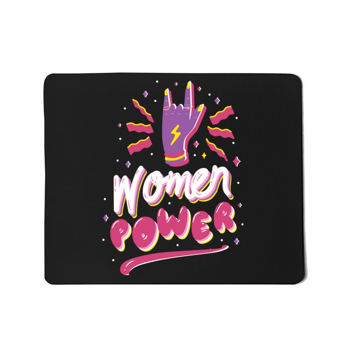 Women Power Rock Mousepad