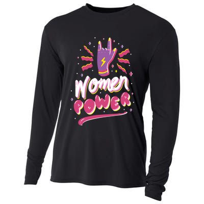 Women Power Rock Cooling Performance Long Sleeve Crew