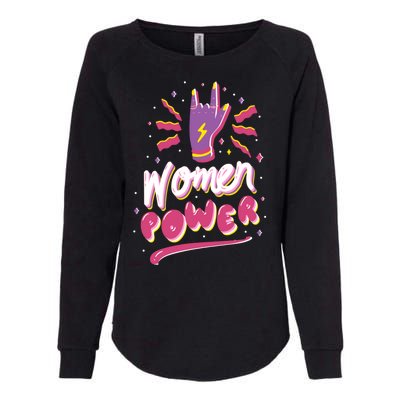 Women Power Rock Womens California Wash Sweatshirt