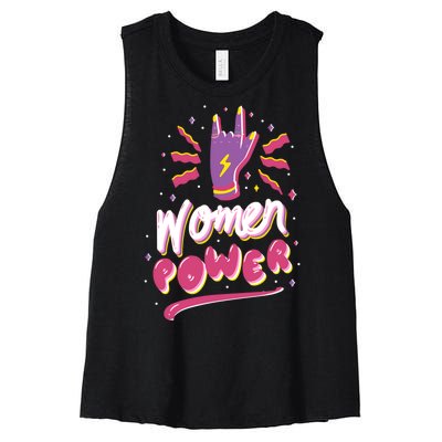 Women Power Rock Women's Racerback Cropped Tank