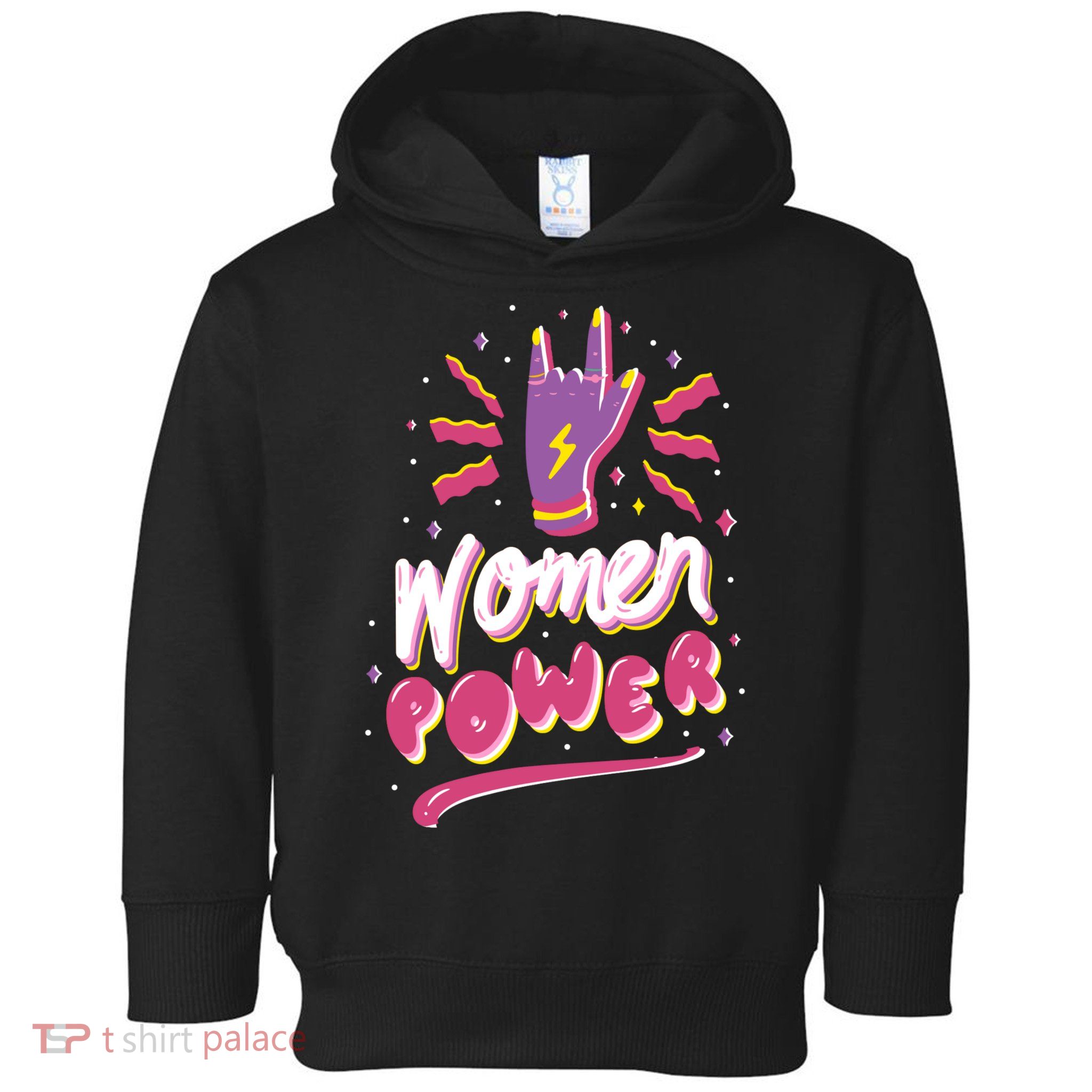 Women Power Rock Toddler Hoodie