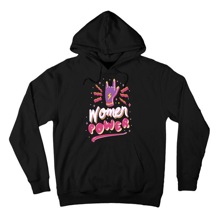 Women Power Rock Tall Hoodie