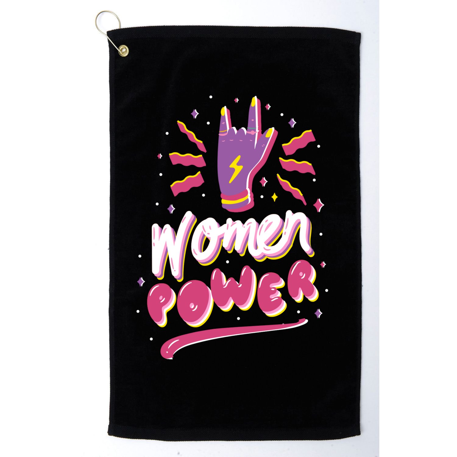 Women Power Rock Golf Towel