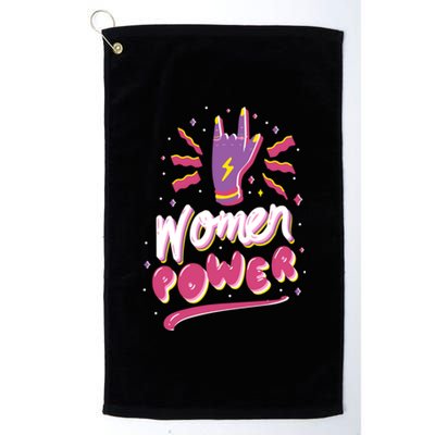 Women Power Rock Platinum Collection Golf Towel