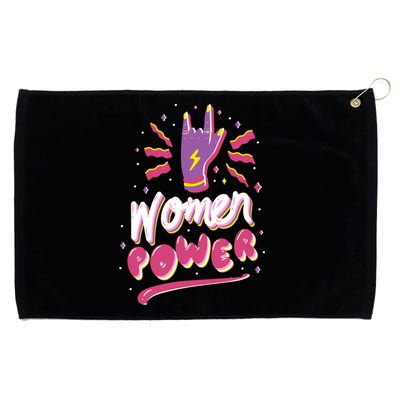 Women Power Rock Grommeted Golf Towel