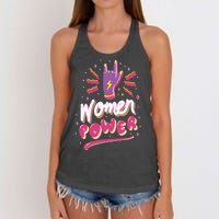 Women Power Rock Women's Knotted Racerback Tank