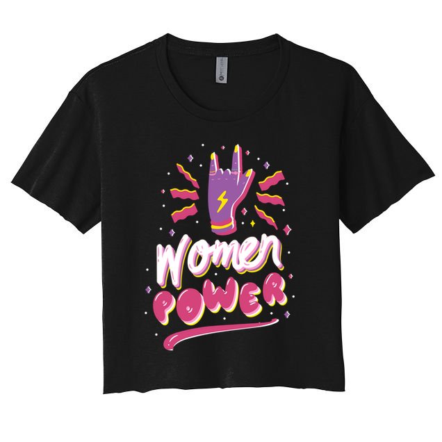Women Power Rock Crop Top