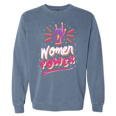 Women Power Rock Garment-Dyed Sweatshirt