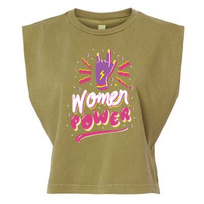 Women Power Rock Garment-Dyed Women's Muscle Tee