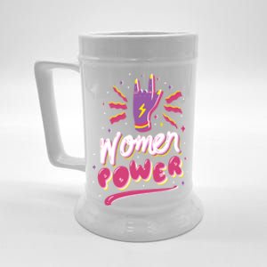 Women Power Rock Beer Stein