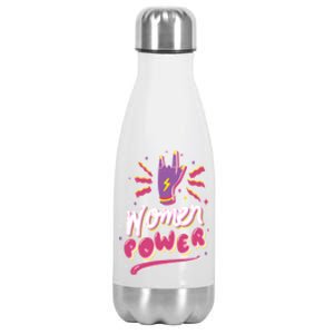 Women Power Rock Stainless Steel Insulated Water Bottle