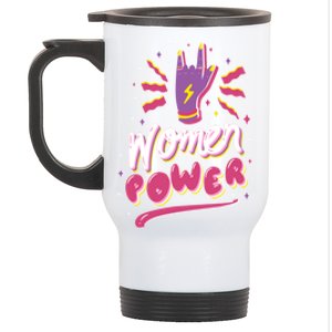 Women Power Rock Stainless Steel Travel Mug