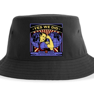 Women Rights - Yes We Did Resist Vintage Sustainable Bucket Hat