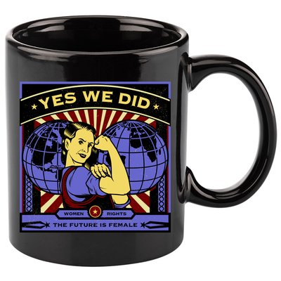 Women Rights - Yes We Did Resist Vintage 11oz C Handle Ceramic Mug
