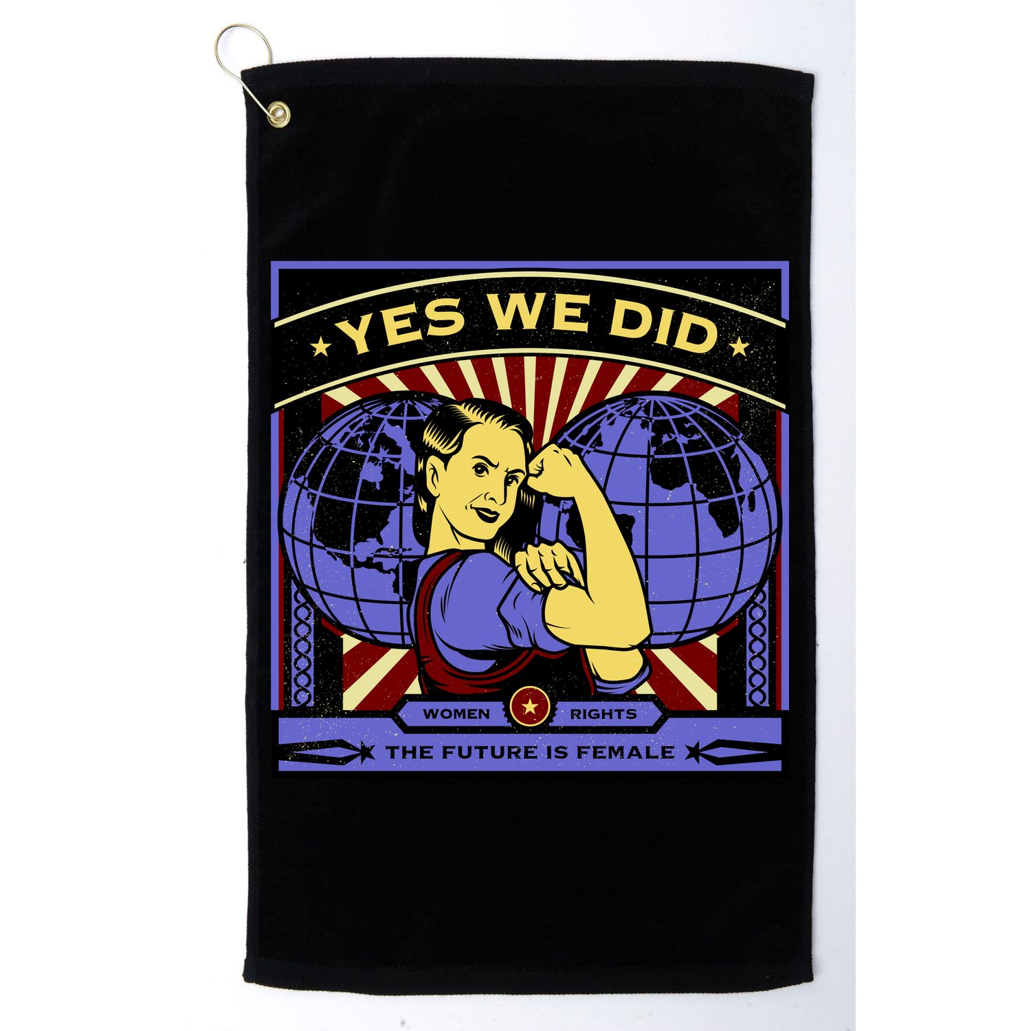 Women Rights - Yes We Did Resist Vintage Golf Towel