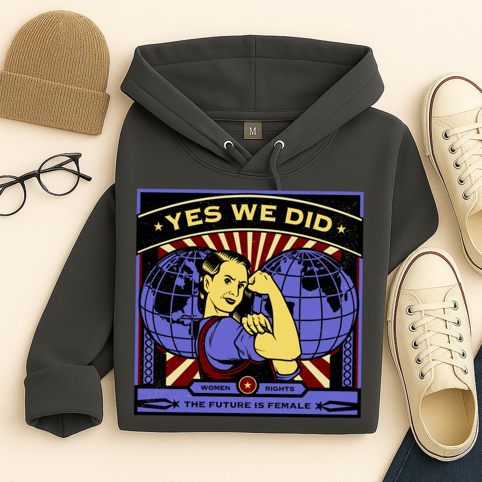 Women Rights - Yes We Did Resist Vintage Hoodie