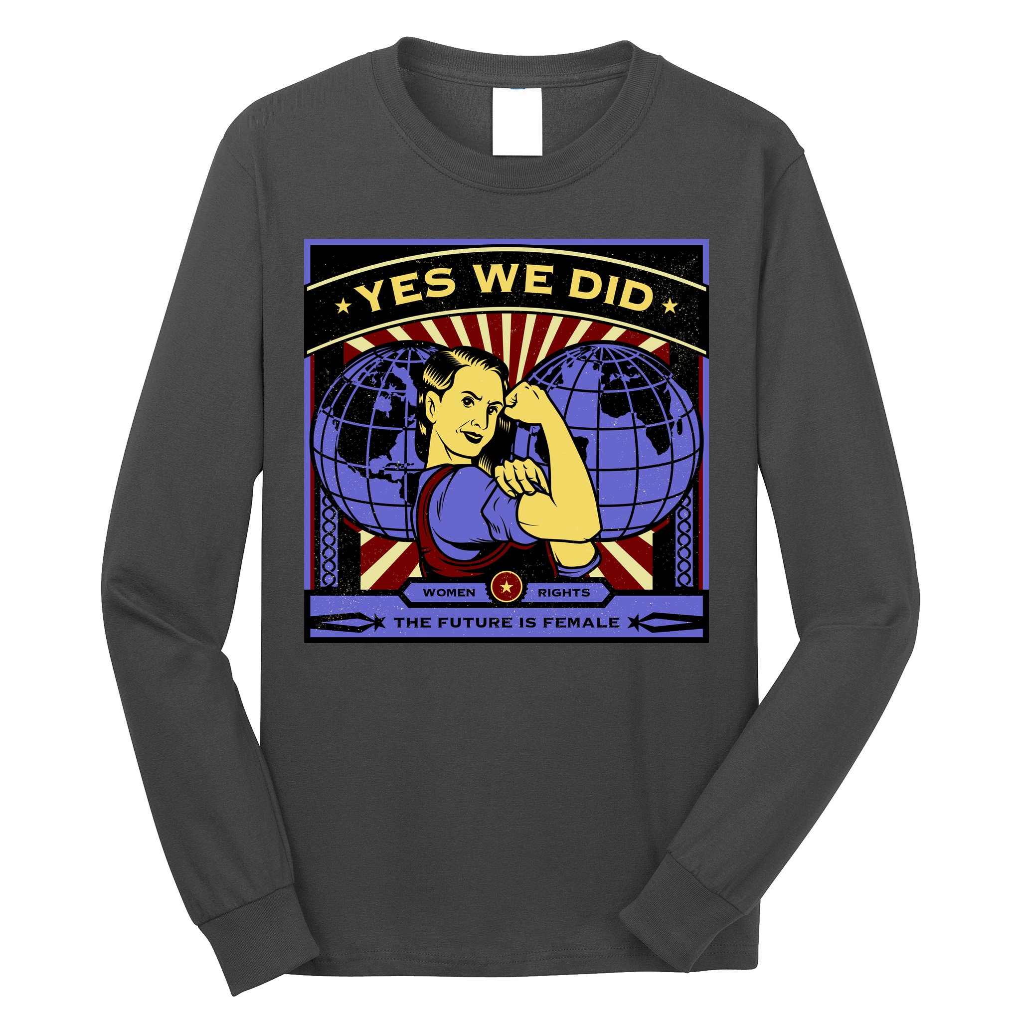 Women Rights - Yes We Did Resist Vintage Long Sleeve Shirt