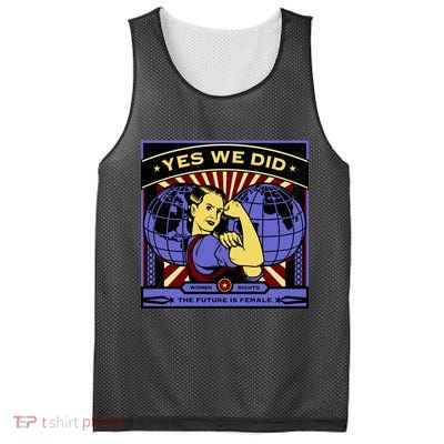 Women Rights - Yes We Did Resist Vintage Mesh Reversible Basketball Jersey Tank