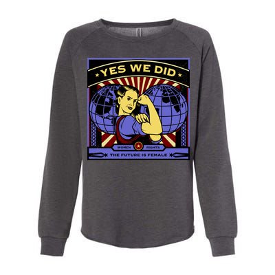 Women Rights - Yes We Did Resist Vintage Womens California Wash Sweatshirt