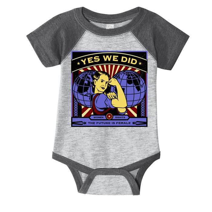 Women Rights - Yes We Did Resist Vintage Infant Baby Jersey Bodysuit