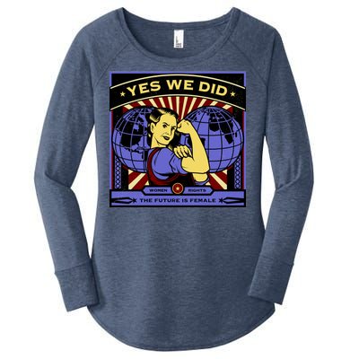 Women Rights - Yes We Did Resist Vintage Women's Perfect Tri Tunic Long Sleeve Shirt