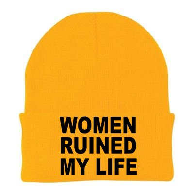 Women Ruined My Life Knit Cap Winter Beanie