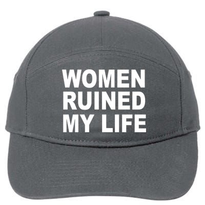 Women Ruined My Life 7-Panel Snapback Hat