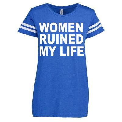 Women Ruined My Life Enza Ladies Jersey Football T-Shirt