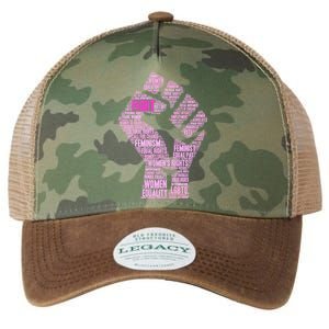 Women's March Equality Fist Mash Up Legacy Tie Dye Trucker Hat