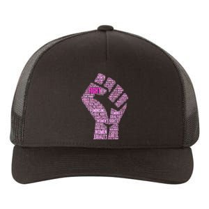 Women's March Equality Fist Mash Up Yupoong Adult 5-Panel Trucker Hat