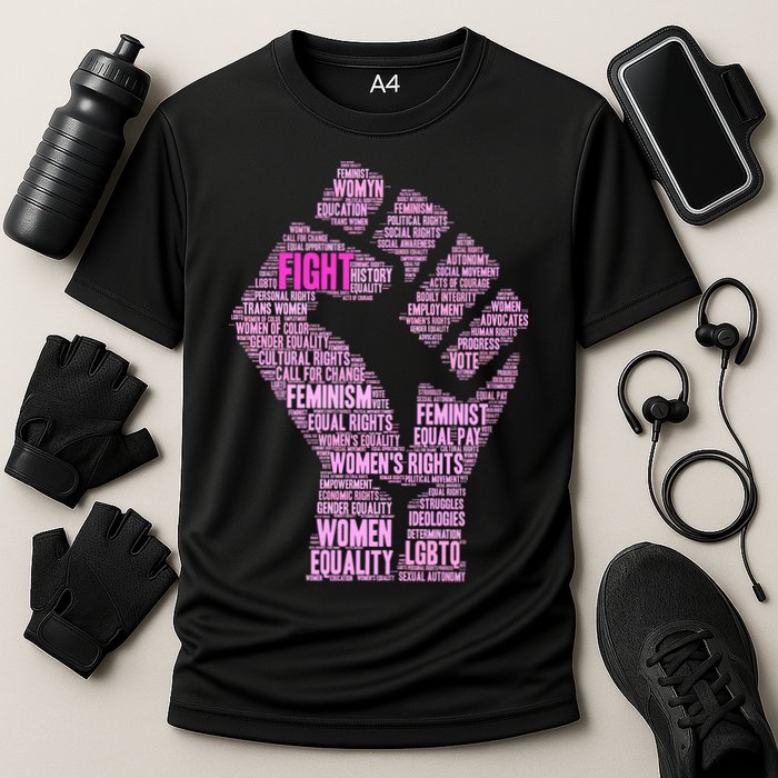 Women's March Equality Fist Mash Up Cooling Performance Crew T-Shirt