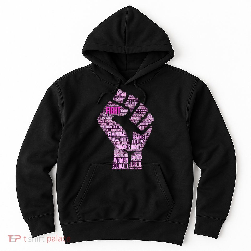 Women's March Equality Fist Mash Up Hoodie