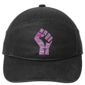 Women's March Equality Fist Mash Up 7-Panel Snapback Hat