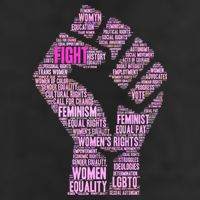 Women's March Equality Fist Mash Up 11oz C Handle Ceramic Mug