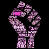 Women's March Equality Fist Mash Up Flatbill Hat