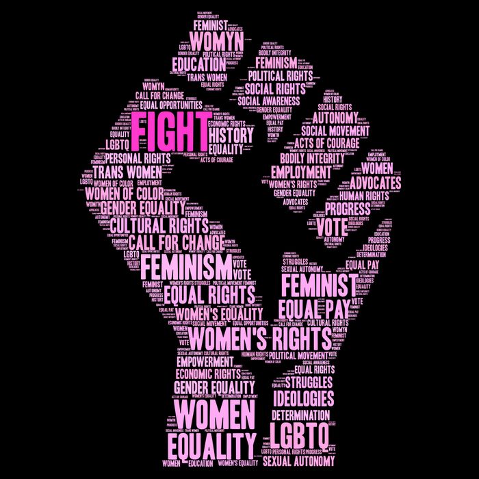 Women's March Equality Fist Mash Up Flatbill Hat