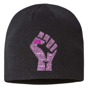 Women's March Equality Fist Mash Up Sustainable Beanie