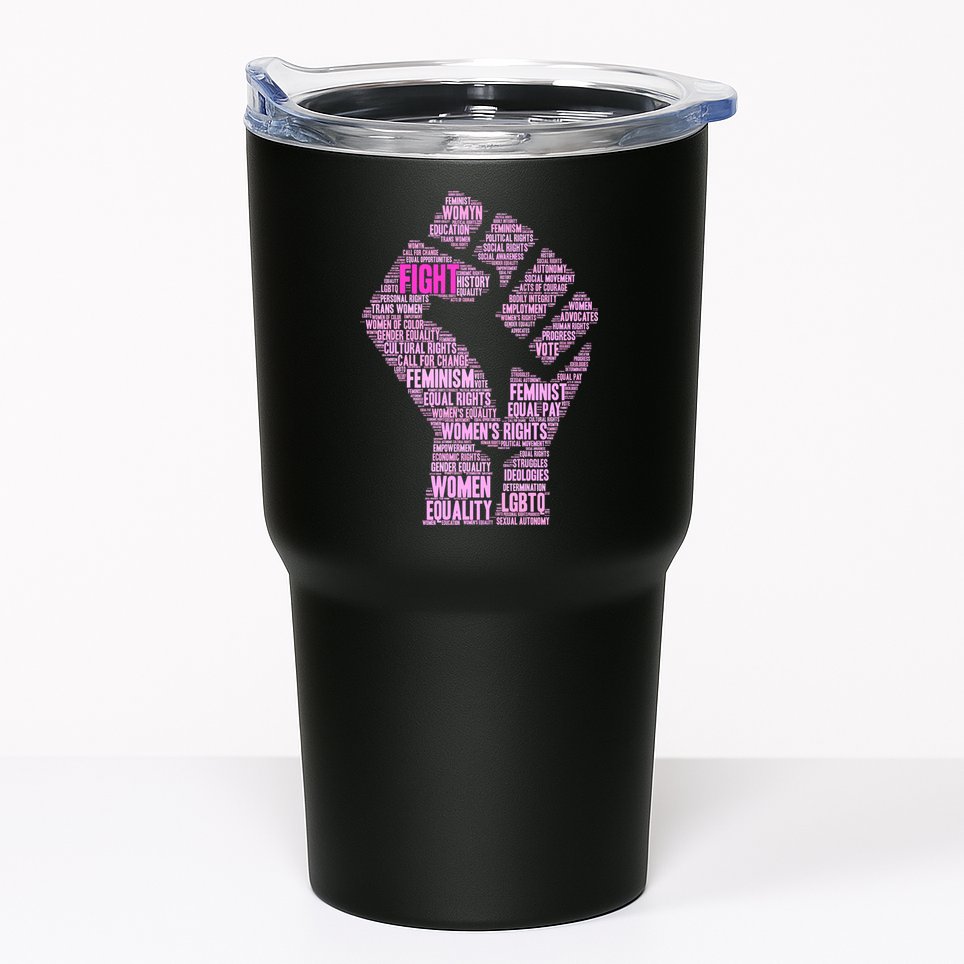 Women's March Equality Fist Mash Up Tumbler