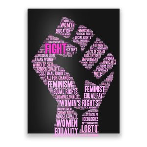 Women's March Equality Fist Mash Up Poster