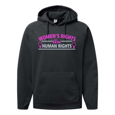 Women's Rights Are Human Rights Performance Fleece Hoodie