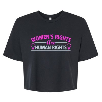 Women's Rights Are Human Rights Bella+Canvas Jersey Crop Tee