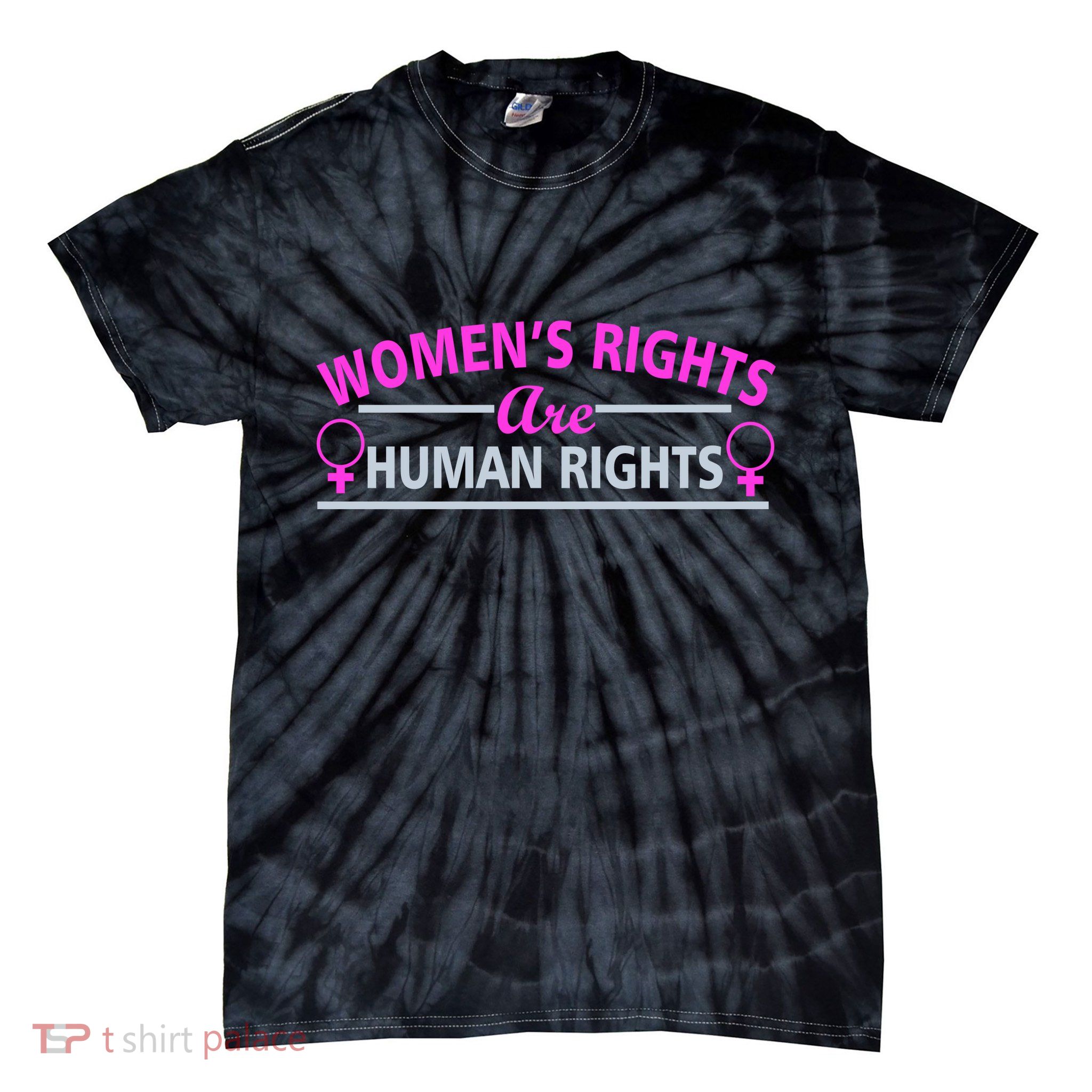 Women's Rights Are Human Rights Tie-Dye T-Shirt