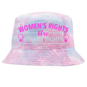 Women's Rights Are Human Rights Tie-Dyed Bucket Hat