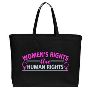 Women's Rights Are Human Rights Cotton Canvas Jumbo Tote